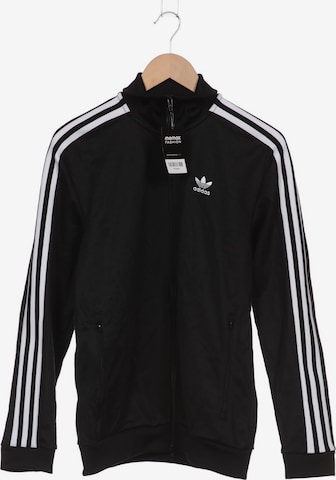 ADIDAS ORIGINALS Sweatshirt & Zip-Up Hoodie in S in Black: front