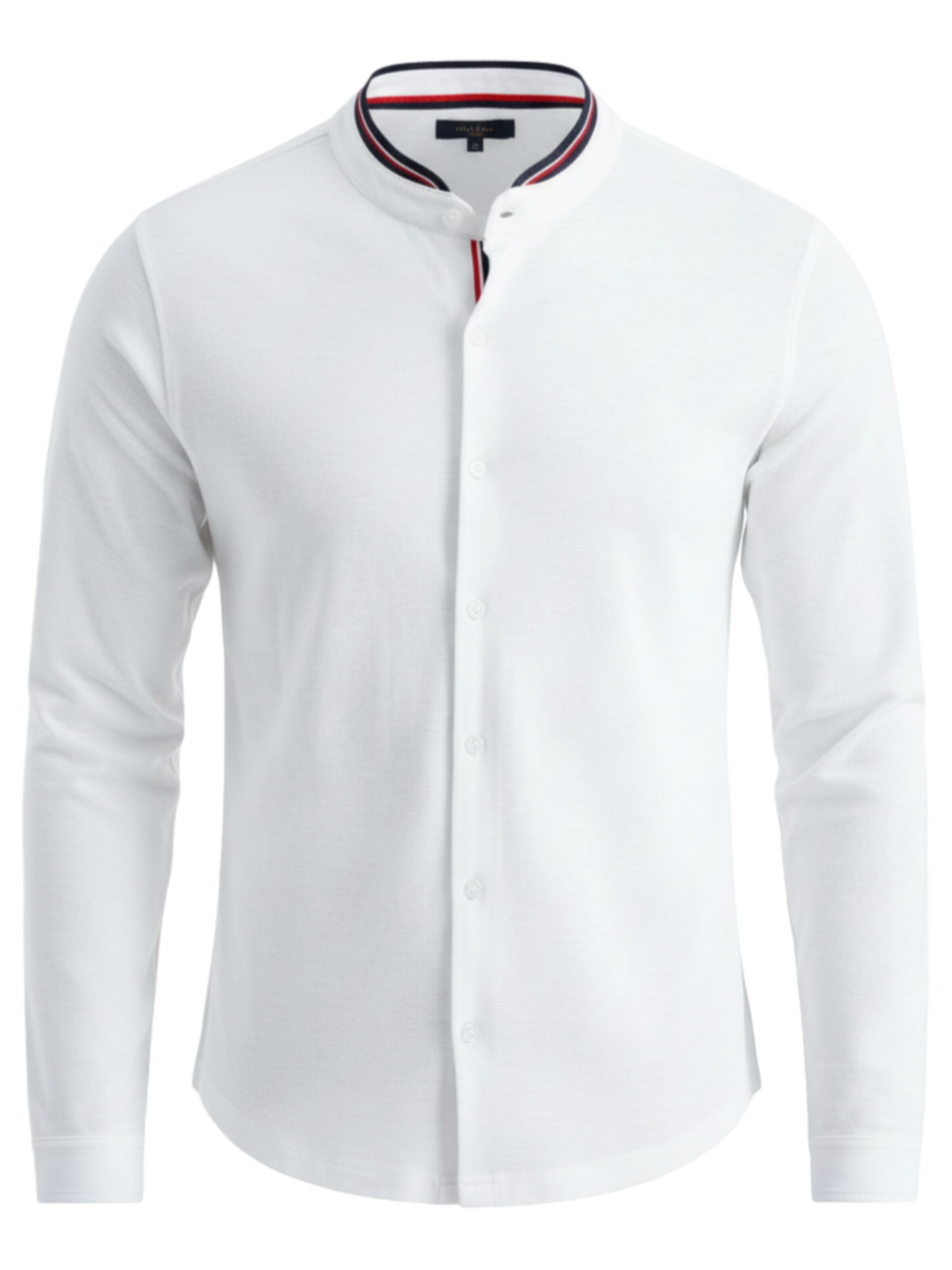 Ombre Button Up Shirt in White: front