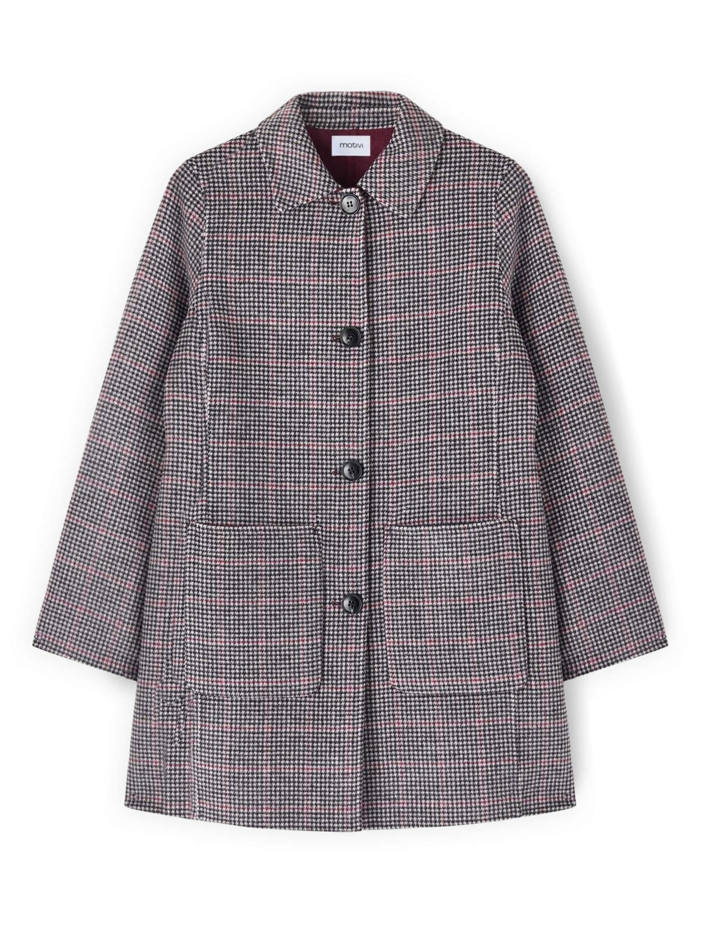 Manteau d’hiver MOTIVI en gris : devant