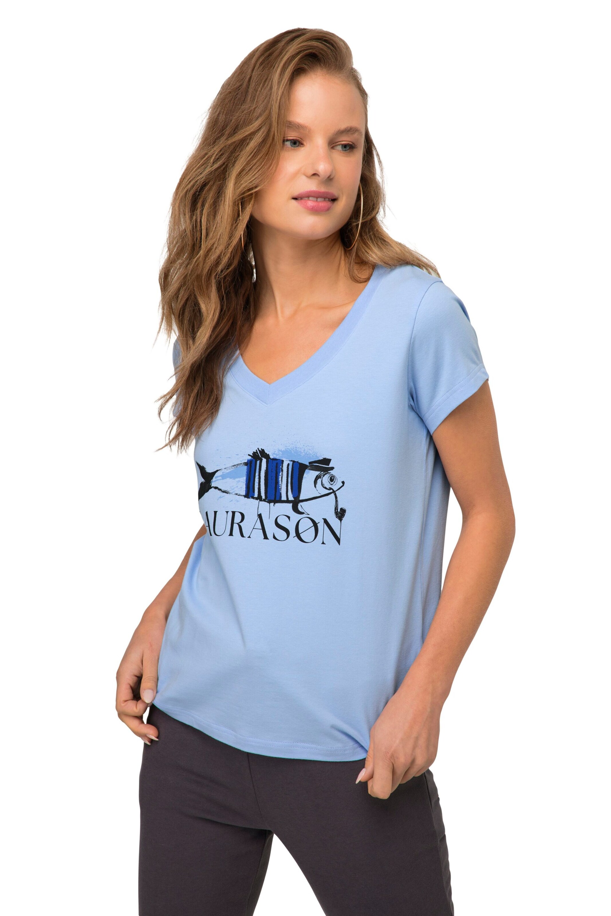 LAURASØN Shirt in Blue: front
