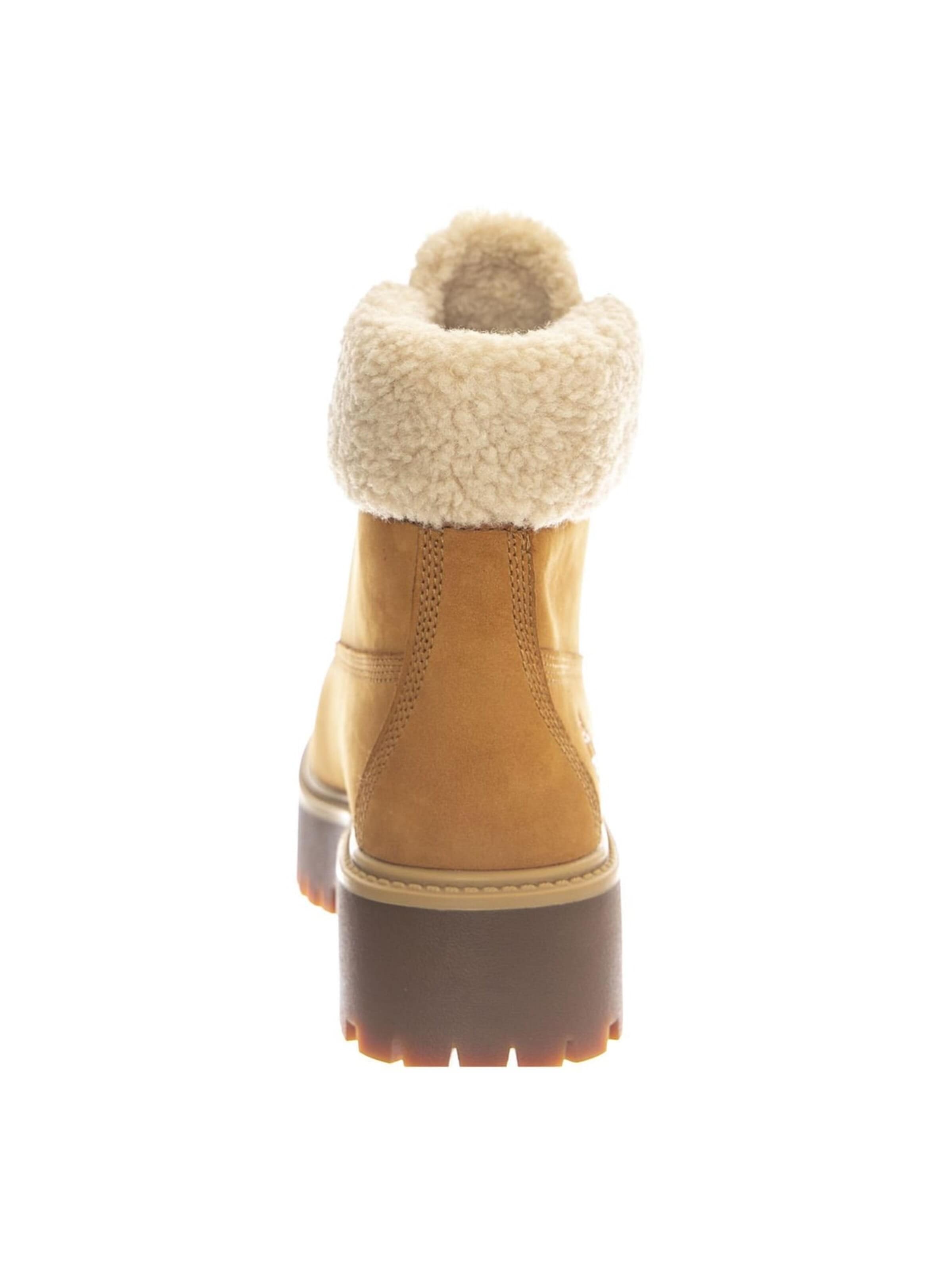 Bottes 'Stone Street Mid Warm Lined Waterproof Boot -- Women's Warm-Lined Waterproof Mid Boots Wheat Nubuck' TIMBERLAND en marron