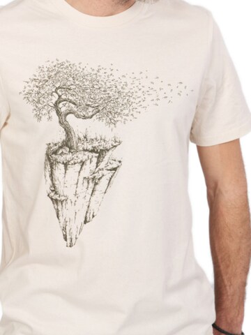 Maglietta 'Organic Fairwear Maple Island' di Life-Tree in bianco