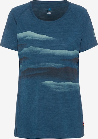 ODLO Performance Shirt 'Concord Mountain' in Blue: front