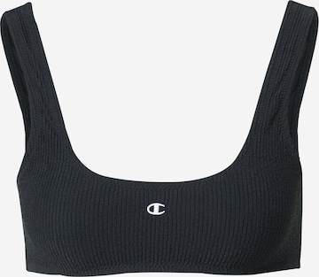 Champion Authentic Athletic Apparel Horní díl plavek – černá: přední strana