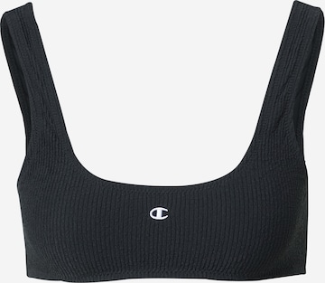 Champion Authentic Athletic Apparel Bustier Bikinitop in Zwart: voorkant