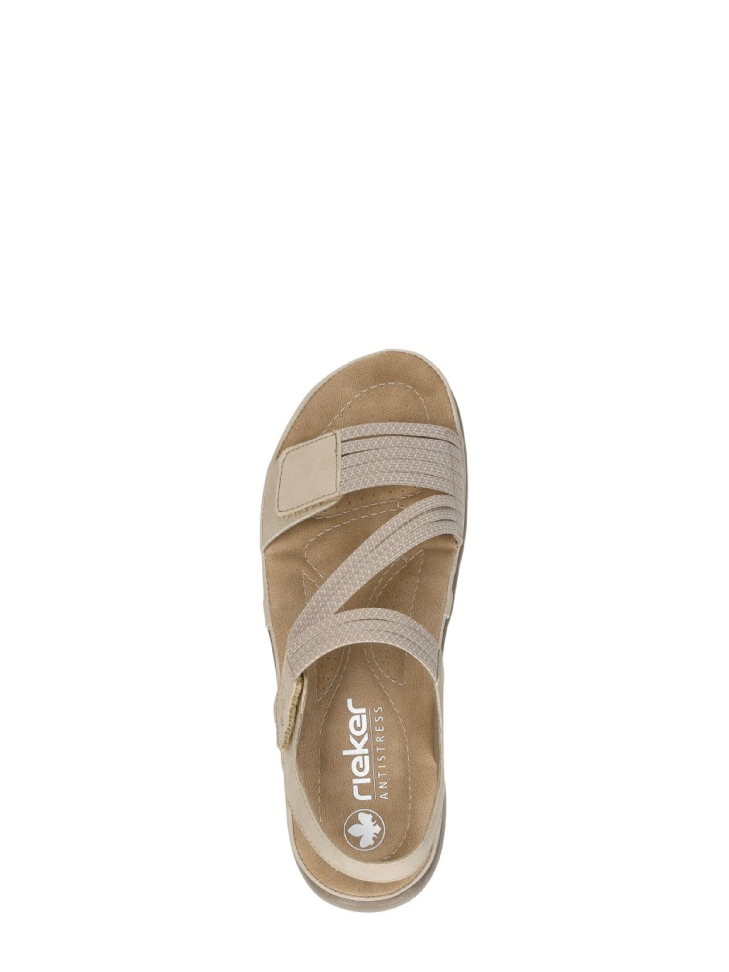 Sandales 'Sandalen Plat' Rieker en beige