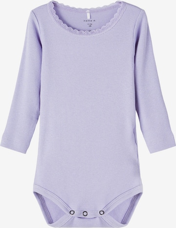 Tutina / body per bambino 'Kab' di NAME IT in lilla: frontale