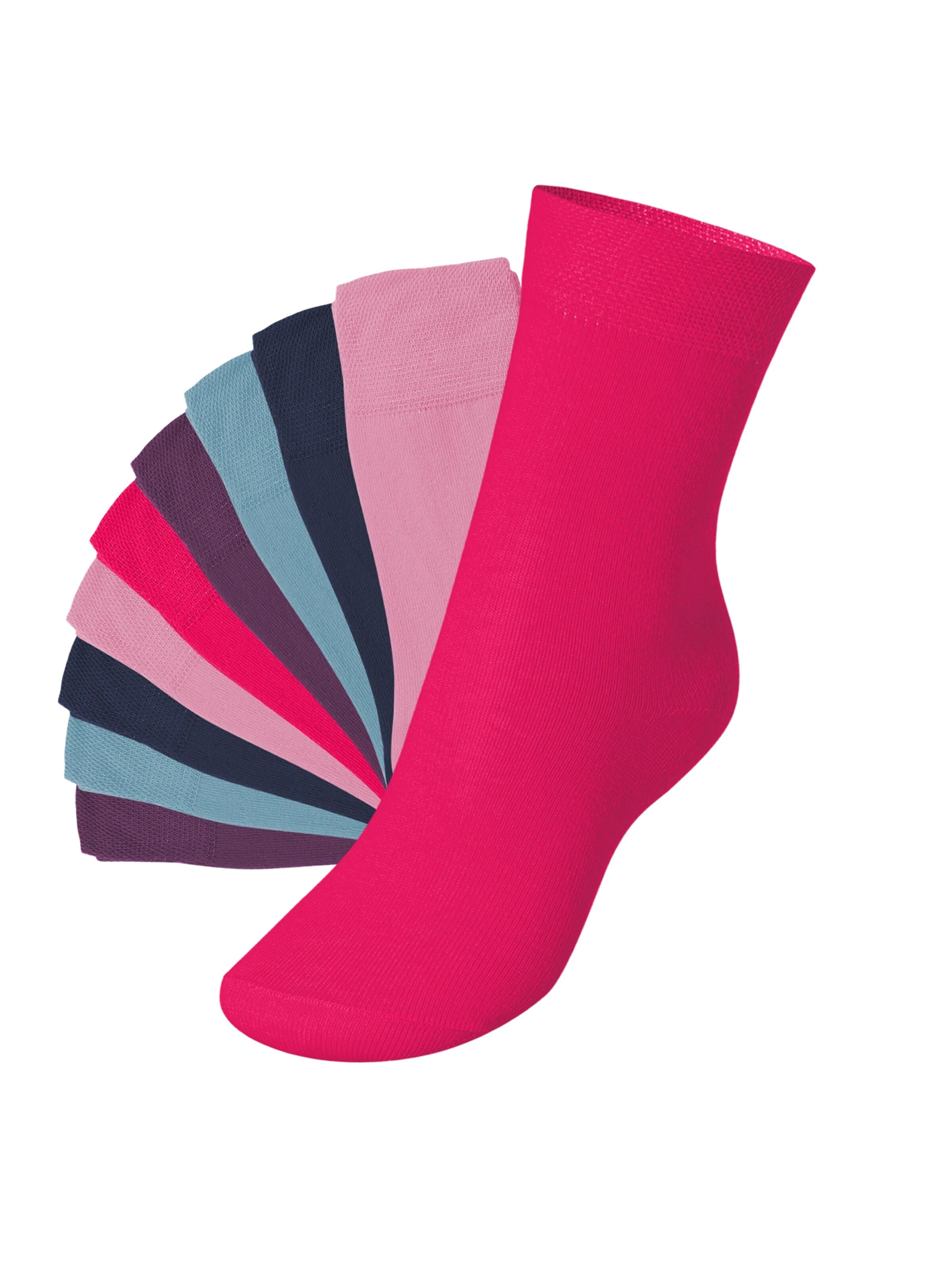 footstar Socks 'EVERYDAY!' in Pink: front
