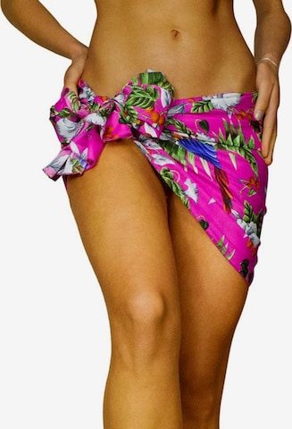 King Kameha Strandlaken 'Cherryparrot' in Roze: voorkant