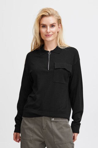 Pullover 'Sara' di PULZ Jeans in nero: frontale