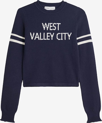 Bershka Neulepaita värissä sininen: etupuoli