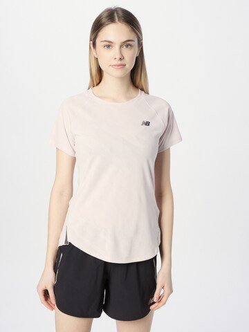 new balance - Camisa funcionais em rosa: frente