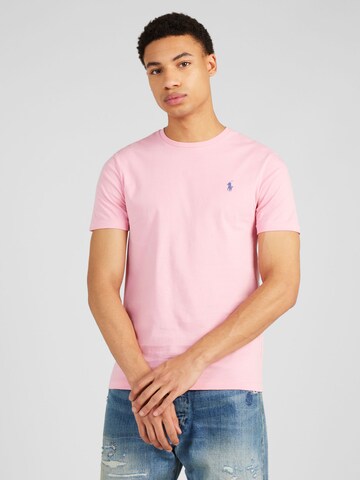 Coupe regular T-Shirt Polo Ralph Lauren en rose : devant