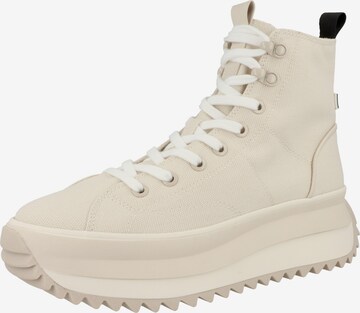 TAMARIS Sneakers hoog in Beige: voorkant