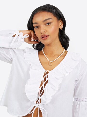 BRAVE SOUL Bluse i hvid