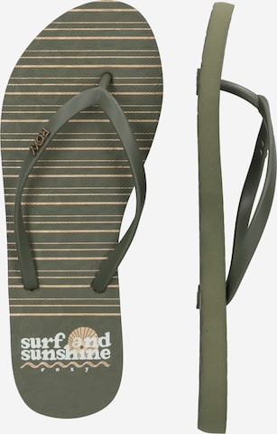 ROXY T-Bar Sandals 'VIVA STAMP II' in Green