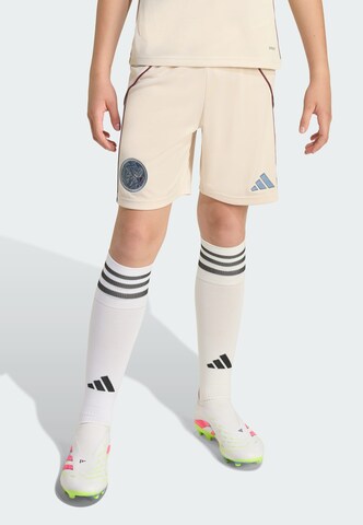 ADIDAS PERFORMANCE Regular Sportbroek 'Ajax 25/26' in Beige: voorkant