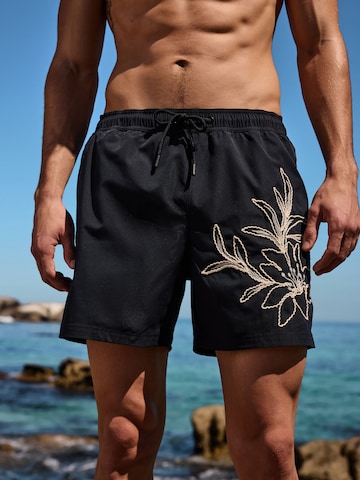 Shorts de bain Next en noir : devant