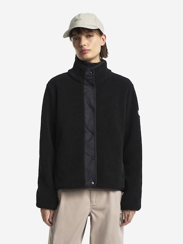 AIGLE Ζακέτα φλις σε μαύρο: μπροστά