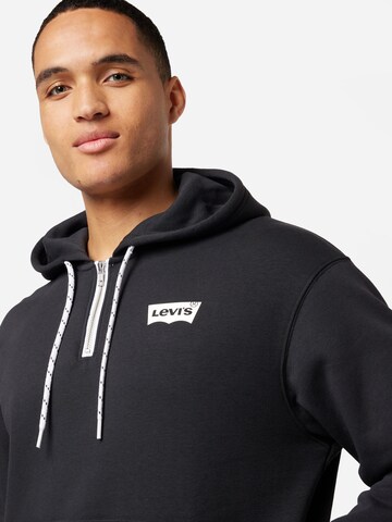 LEVI'S ® Суичър 'RLXD Graphic 1/4 Hoodie' в синьо