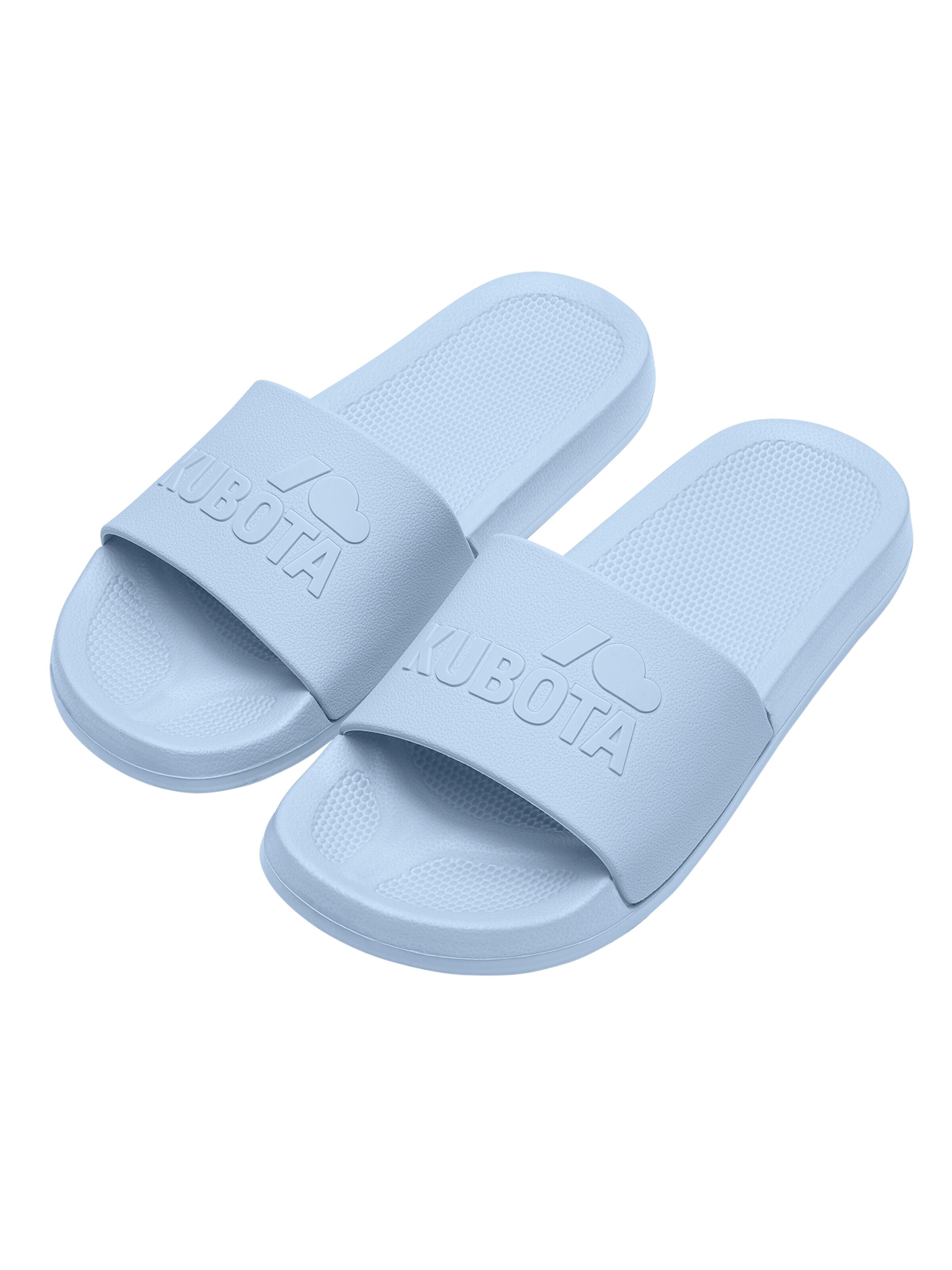 Claquettes / Tongs 'Kubota Women's Slip-On Light Green Basic Plain Pool Slides' Kubota en bleu