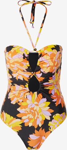 Seafolly Bustier Badeanzug 'Palm Springs' in Mischfarben: predná strana