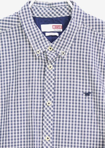 MUSTANG Button Up Shirt in XL in Blue