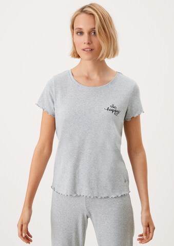 s.Oliver - Camiseta para dormir en gris: frente