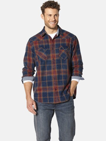Coupe regular Chemise ' Sanditori ' BABISTA en bleu : devant