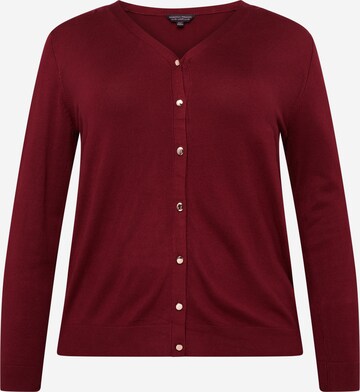 Dorothy Perkins Curve Knit cardigan in Red: front