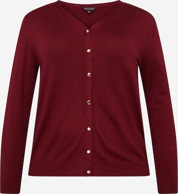 Dorothy Perkins Curve Knit cardigan in Red: front