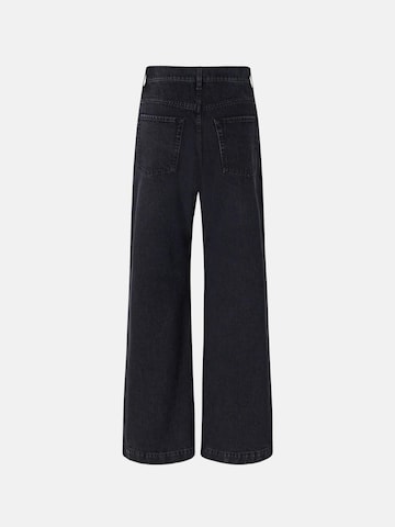 Wide Leg Jean 'PINKO WANDA WAIST DOWN WIDE LEG WASHED BLACK PANTALONE' PINKO en noir