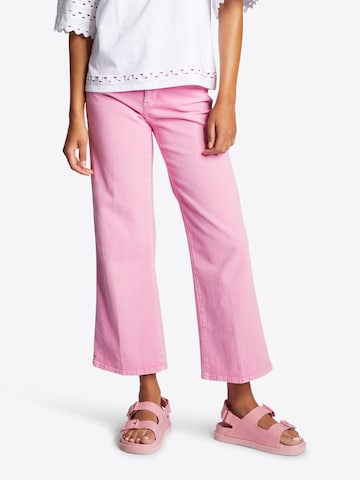 Rich & Royal Wide leg Jeans in Pink: front