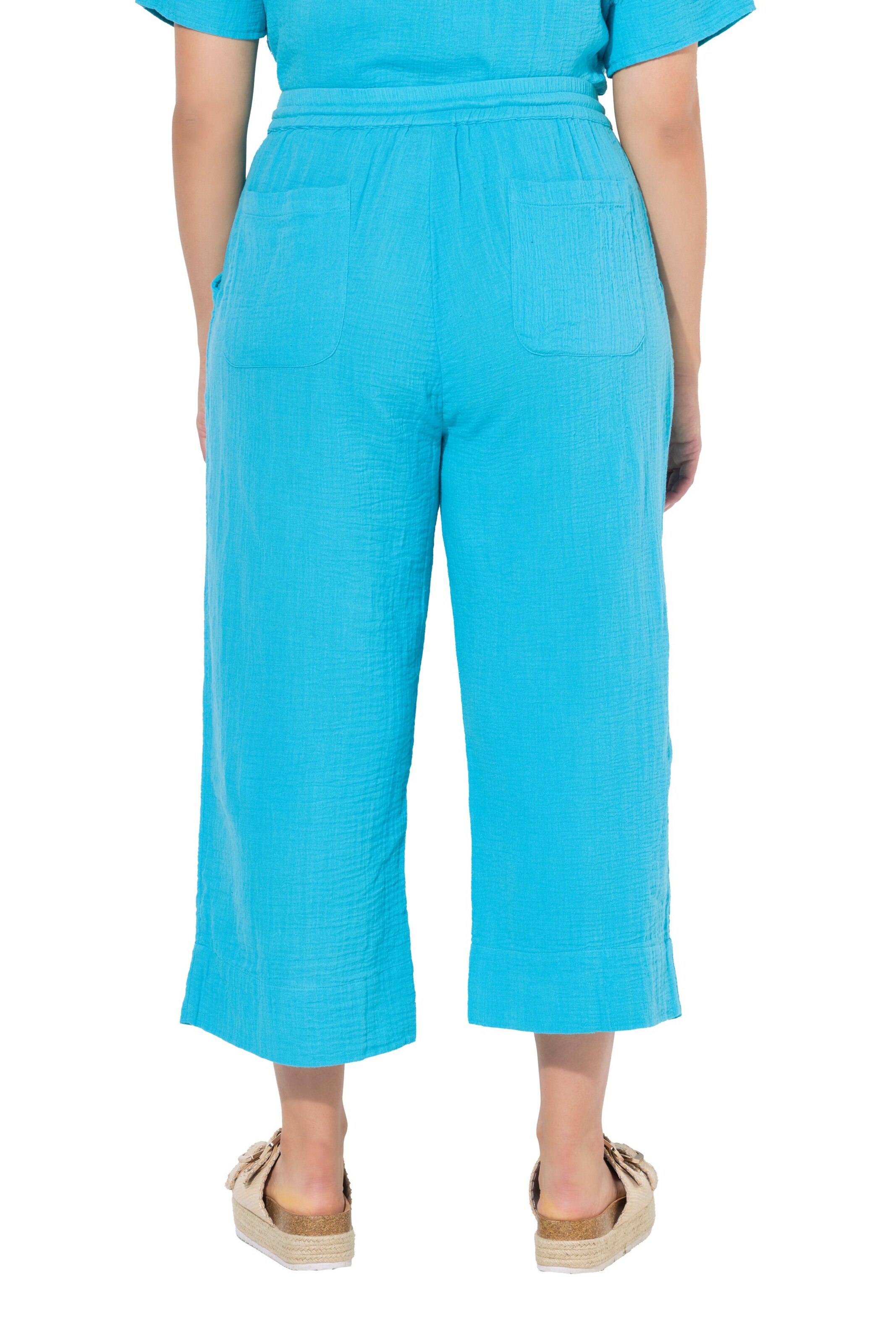 Ulla Popken Loosefit Broek in Blauw