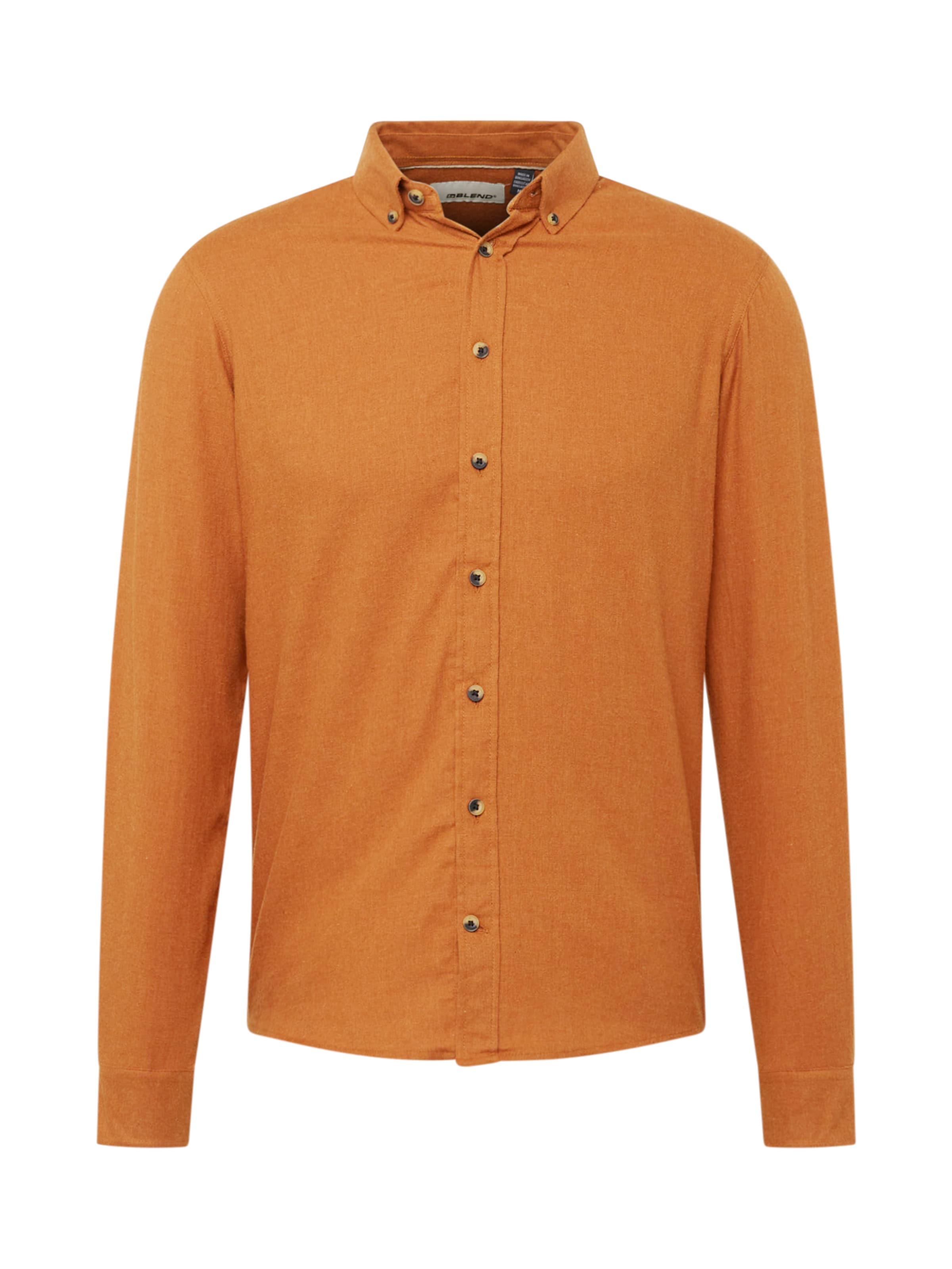 BLEND Button Up Shirt 'Burley' in Orange: front