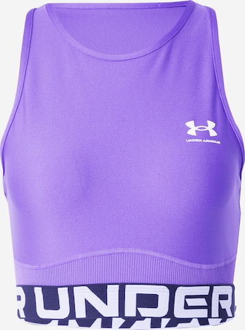 UNDER ARMOUR Спортивный топ в Лиловый: спереди