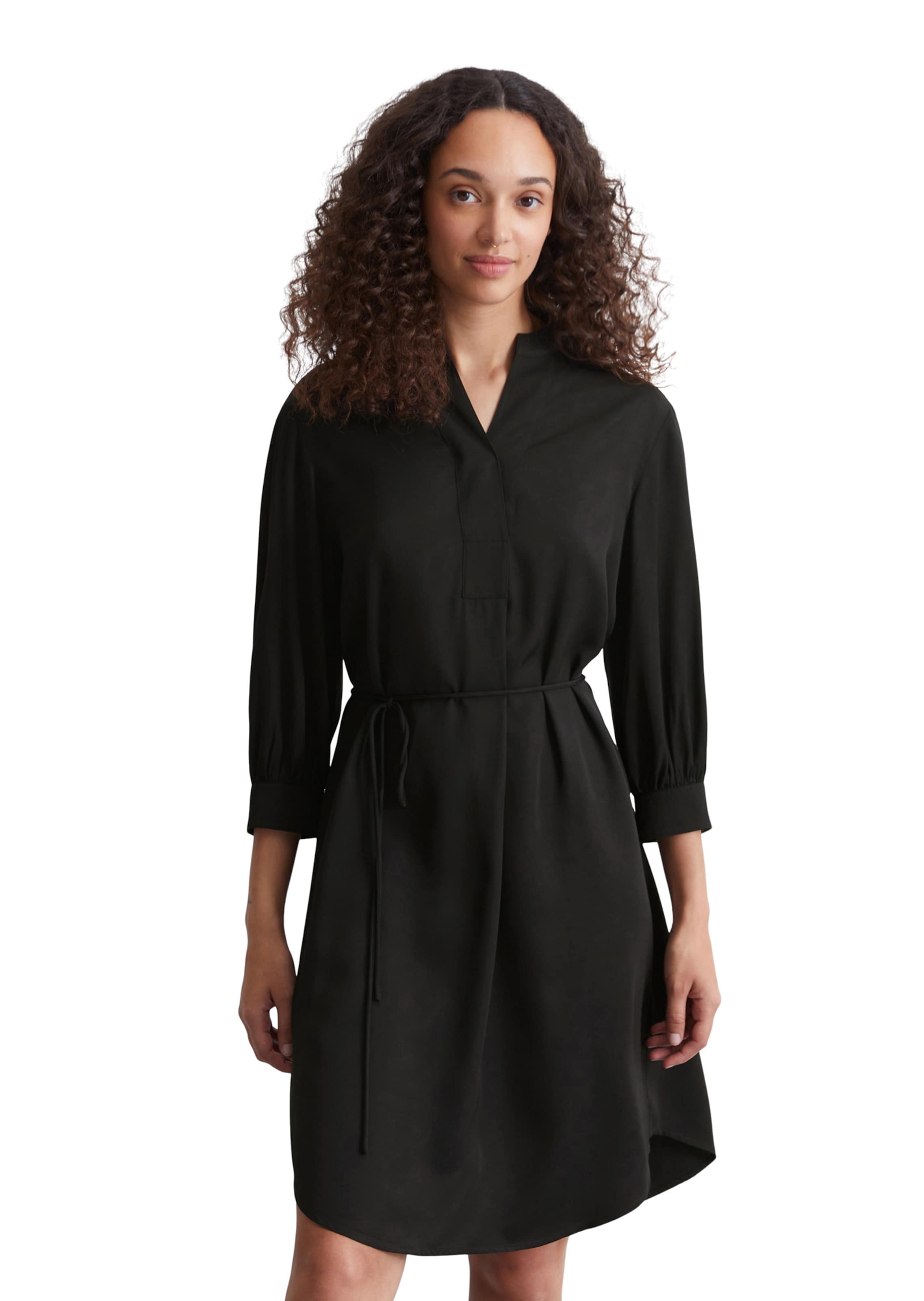 Marc O'Polo Рокля тип риза в черно: отпред