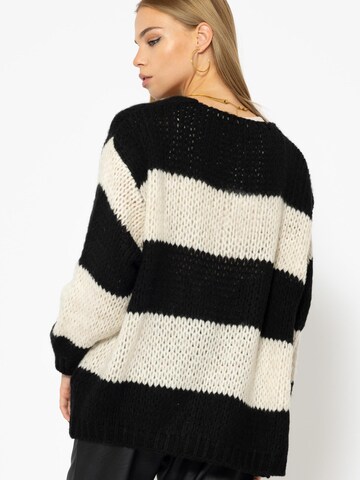 SASSYCLASSY Oversizestrickjacke‌‌‌‌‌‌‌‌‌ in Schwarz