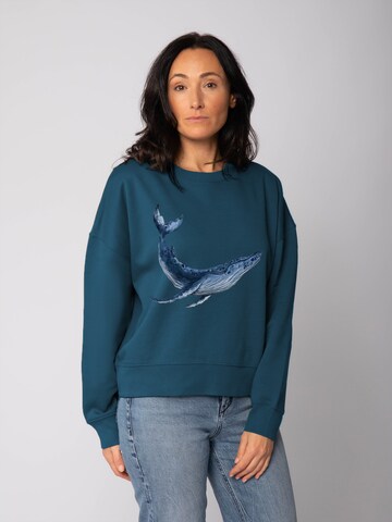 Watapparel Sweatshirt 'Wal ' in Green: front