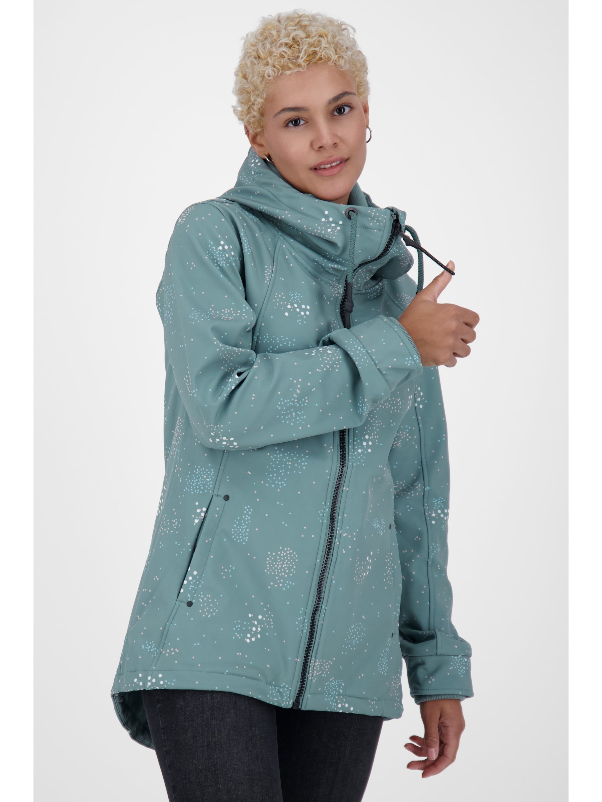 Giacca invernale 'LilouAK S' alife & kickin di colore blu pastello, Visualizzazione prodotti