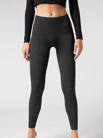 CALZEDONIA Skinny Leggings in Grey: front