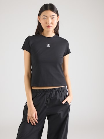 T-shirt 'Essentials' ADIDAS ORIGINALS en noir : devant