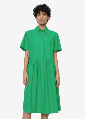 Marc O'Polo Skjortklänning i grön: framsida