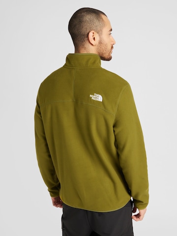 THE NORTH FACE Športen pulover '100 GLACIER' | zelena barva