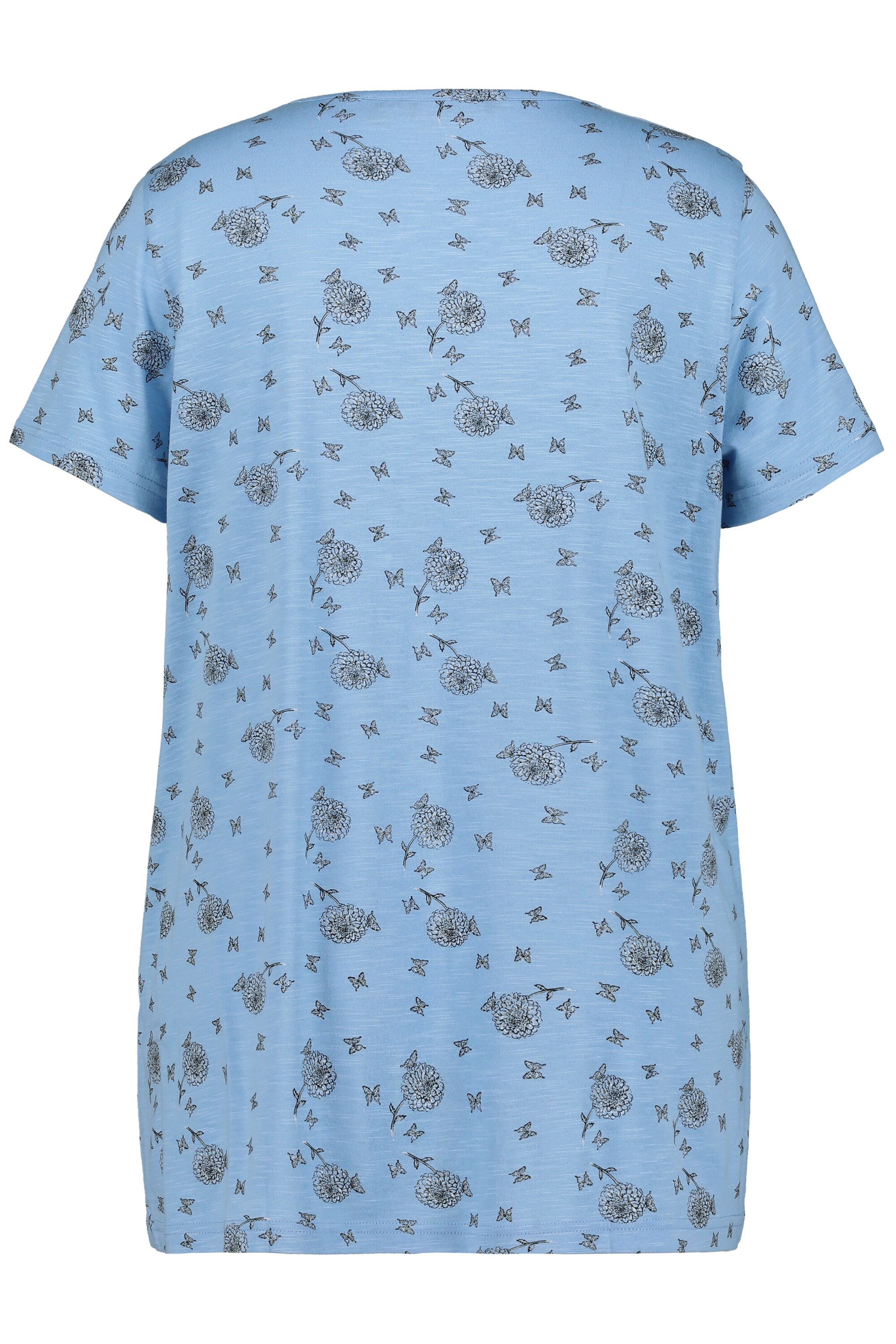 T-shirt Ulla Popken en Bleu Chiné 