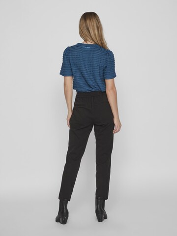 VILA Конический (Tapered) Брюки со складками 'Varone' в Черный