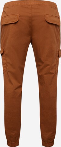 Urban Classics - Tapered Calças cargo em castanho