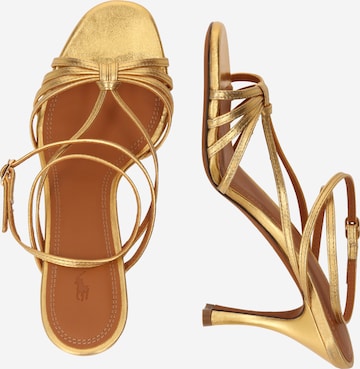 Polo Ralph Lauren Sandalen met riem in Goud