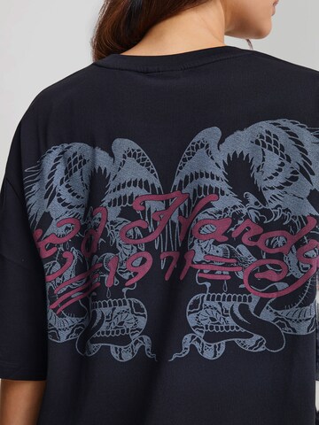 Ed Hardy Majica 'Brave Hearts Stay True' | črna barva