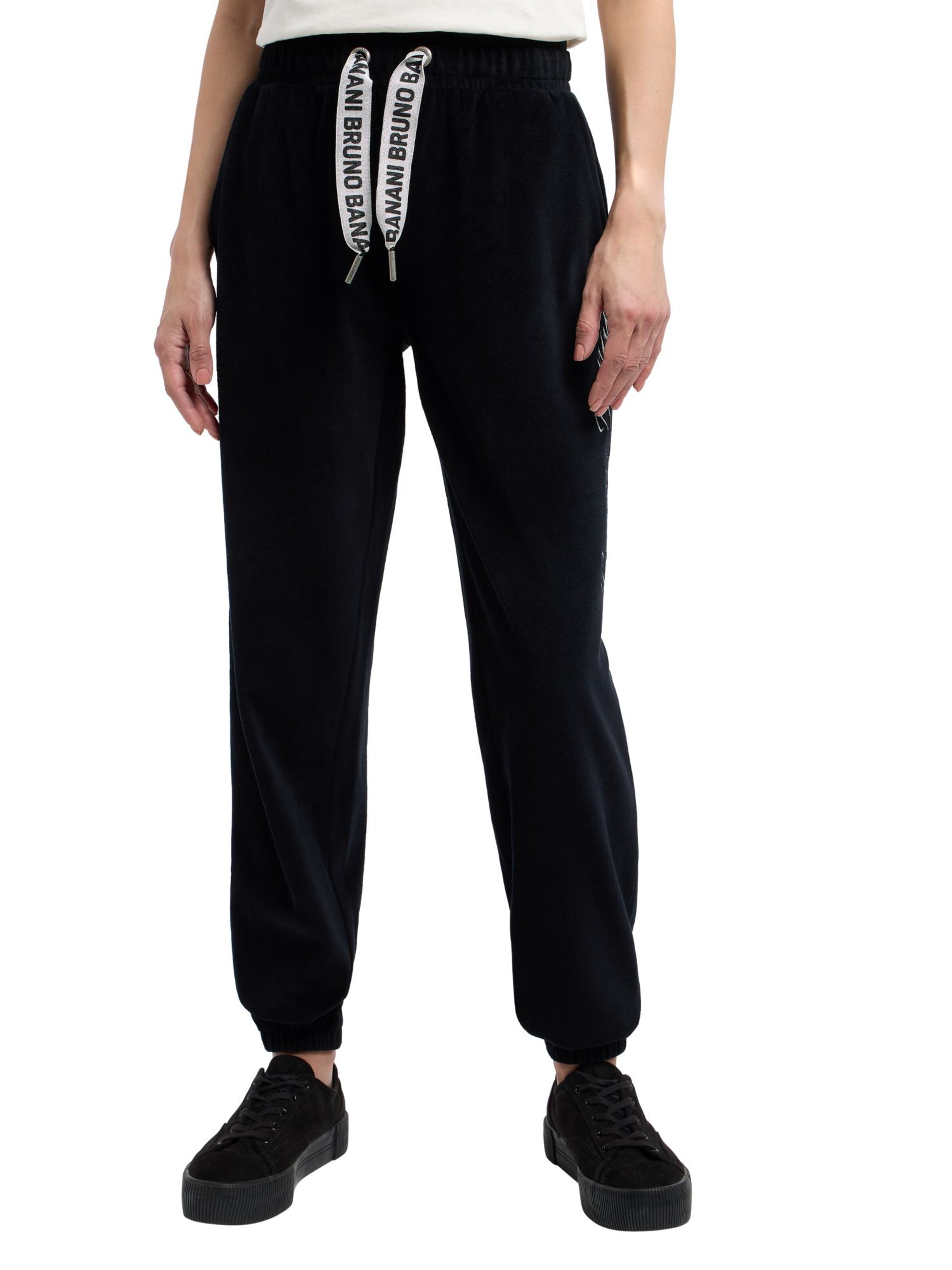 Bruno Banani Tapered Pants ' ESTRADA ' in Black: front